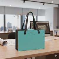 Sacola rígida com fecho magnético e alça