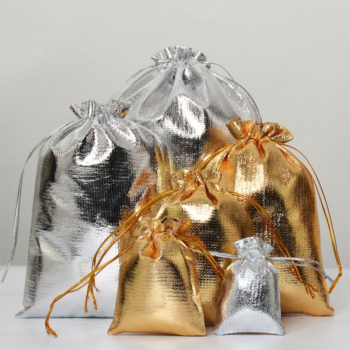 Wrapped (KIT C/150 UNIDADES ) Metallic Gold & Silver